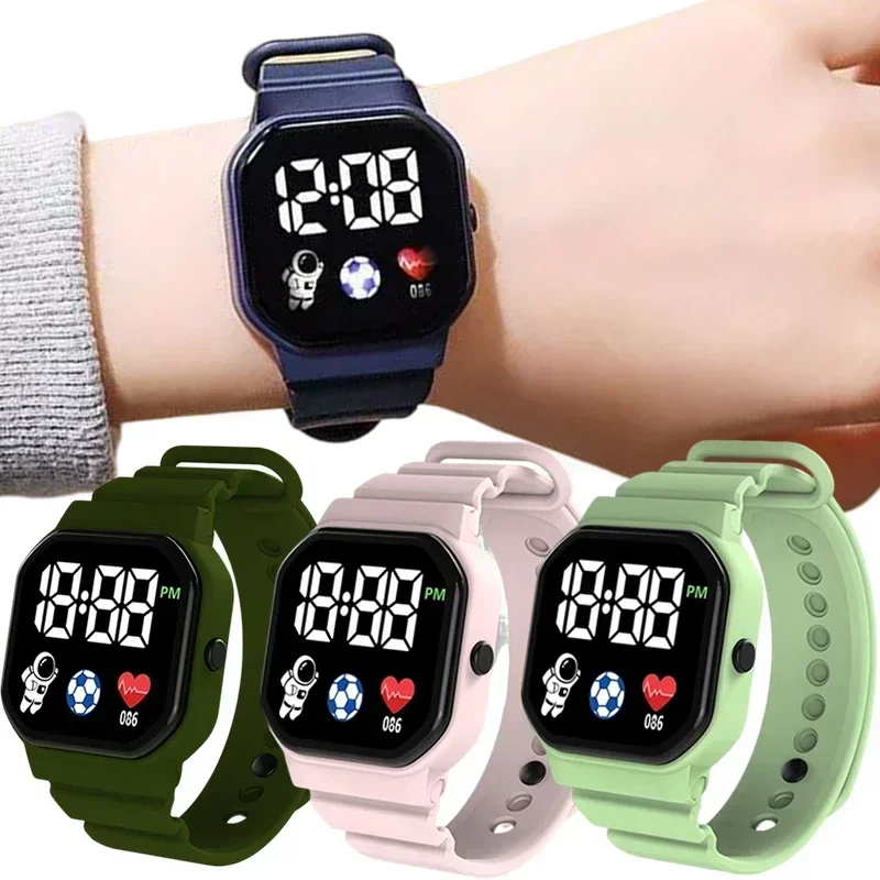 Reloj de pulsera impermeable para niños y niñas, pulsera deportiva LED de  Color Simple con correa de silicona, regalo para estudiantes, venta al por  mayor