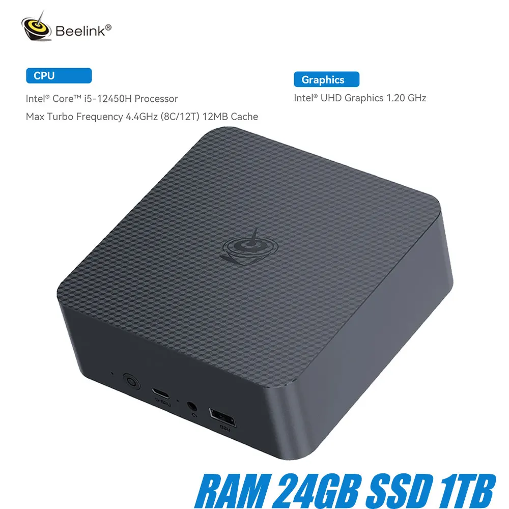Beelink EQI12 Office Mini PC Intel Core 1220P i5-12450H i7