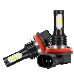 Dual Pack LED Front Fog Light Bulbs - 6000K High - Intensity Lamps - 2Pcs Fog Bulbs (6000K White)