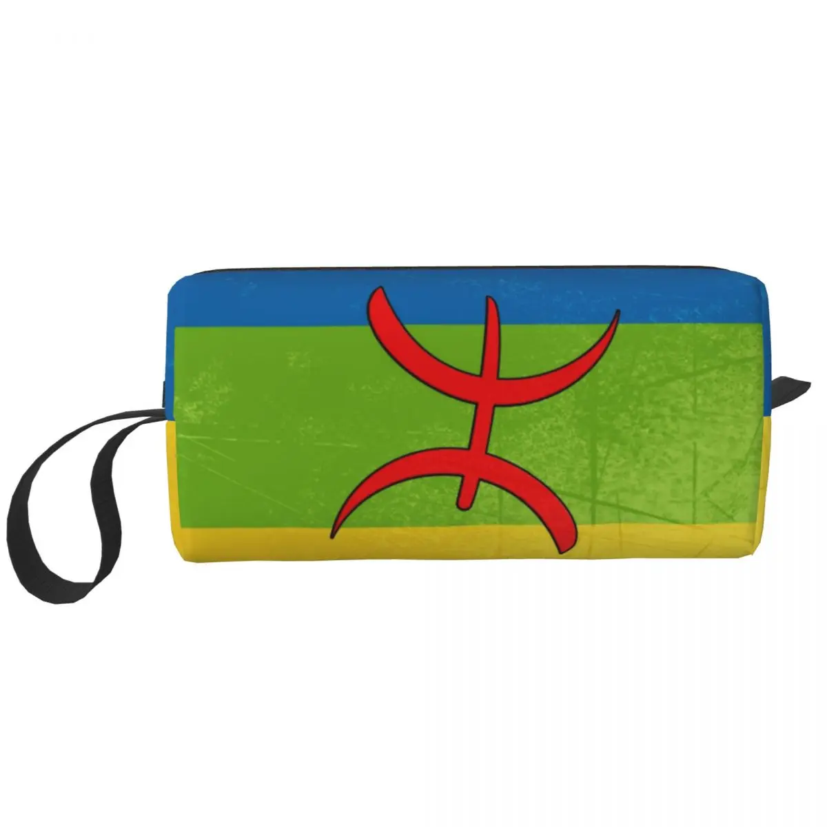 

Kawaii винтажный флаг Amazigh дорожная Сумочка для туалетных принадлежностей женский Berber Tifinagh логотип Косметика органайзер для хранения косметики
