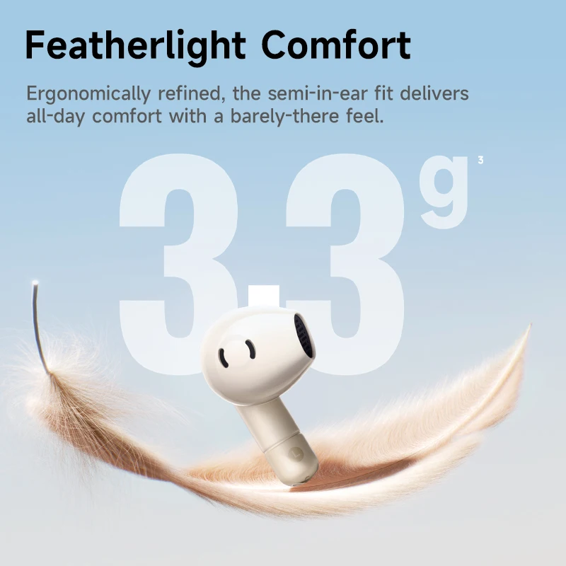 Baseus Bass BS2 Lite True Wireless Earbuds Bluetooth 6.0 Semi-in-Ear Earphones 2-Mic AI ENC 40H Playtime IP55 SuperBass Ear buds - Image 3