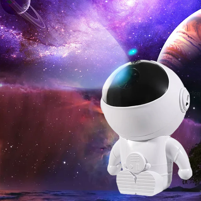 Astronaute Galaxie Veilleuse Projecteur Lampe Projecteur de Ciel Étoilé  Projetant avec Nébuleuse, Télécommande, Modèle enfichable USB