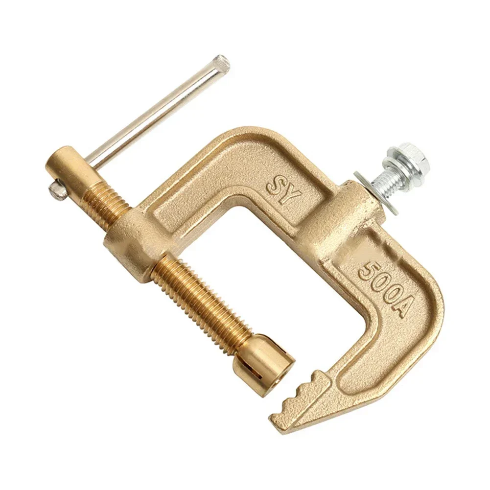 Copper 500A Ground Earth Clamp G-Shaped Argon Arc Welding Accessories welding earth clamp