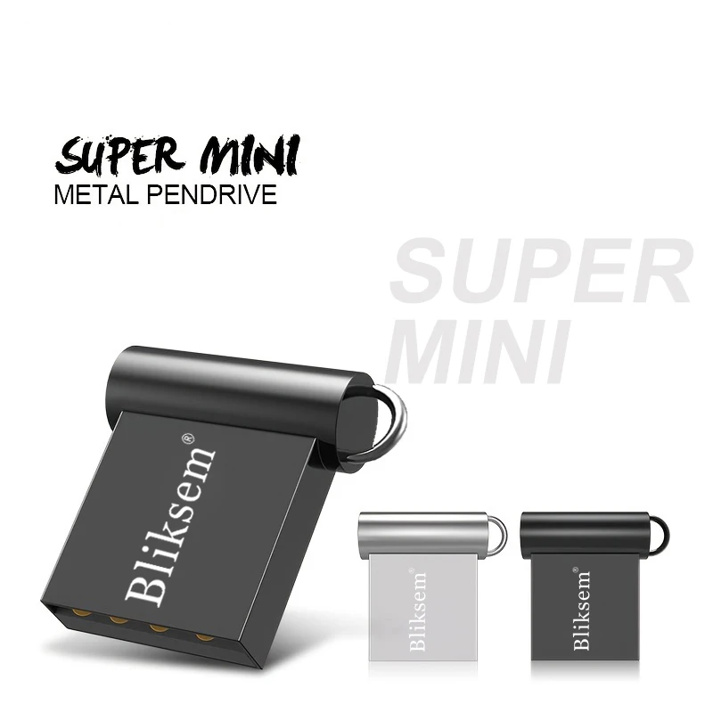 High-Speed Mini Pen Drive 128GB 64GB 32GB 16GB 8GB USB 2.0 Metal Flash Drive Portable Waterproof U Disk for Data Transmission 1