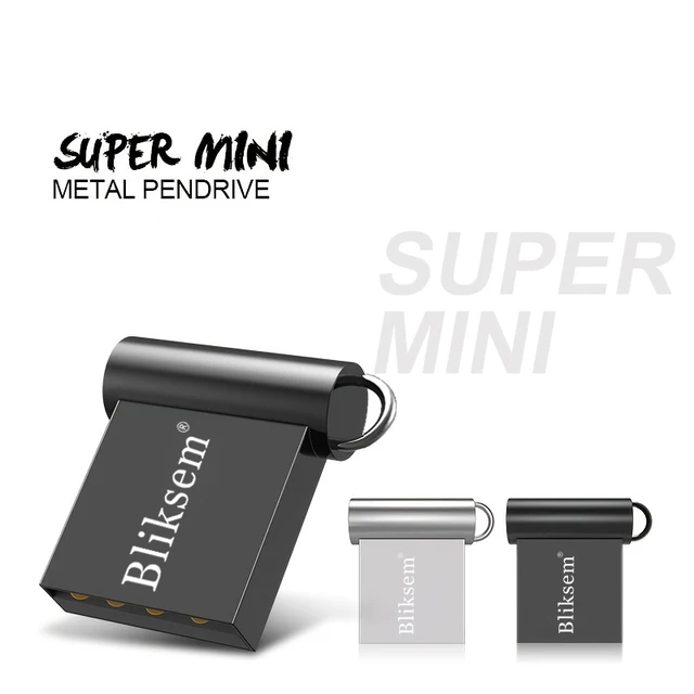High-Speed Mini Pen Drive 128GB 64GB 32GB 16GB 8GB USB 2.0 Metal Flash Drive Portable Waterproof U Disk for Data Transmission 1