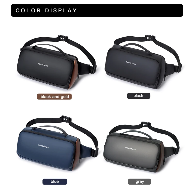 Large capacity men's Cross waist bag Commuter Bag leisure chest bag men's messenger bag men's motorcycle sports shoulder bag