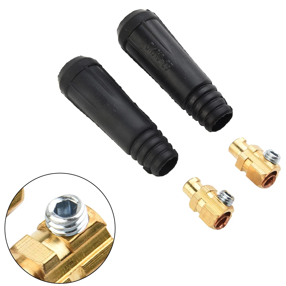 

TIG Welding Cable Panel Connector-Plug DKJ10-25 200Amp Quick Fitting 2pcs Tools Welding Tig Welding Accessories Soldadora