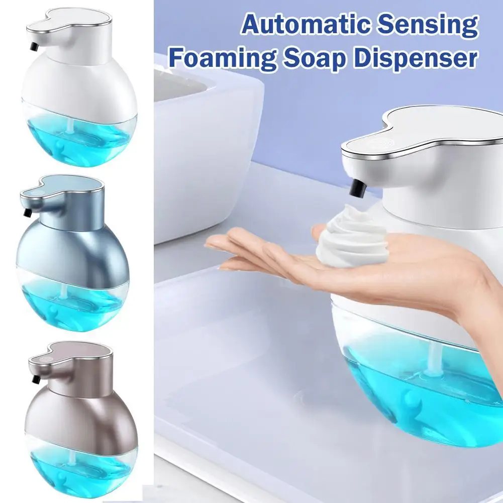 

Automatic Sensing Foaming Soap Dispenser, Touchless Rechargeable Infrared Motion Sensor, Hand Sanitizer for Bathroom Countert