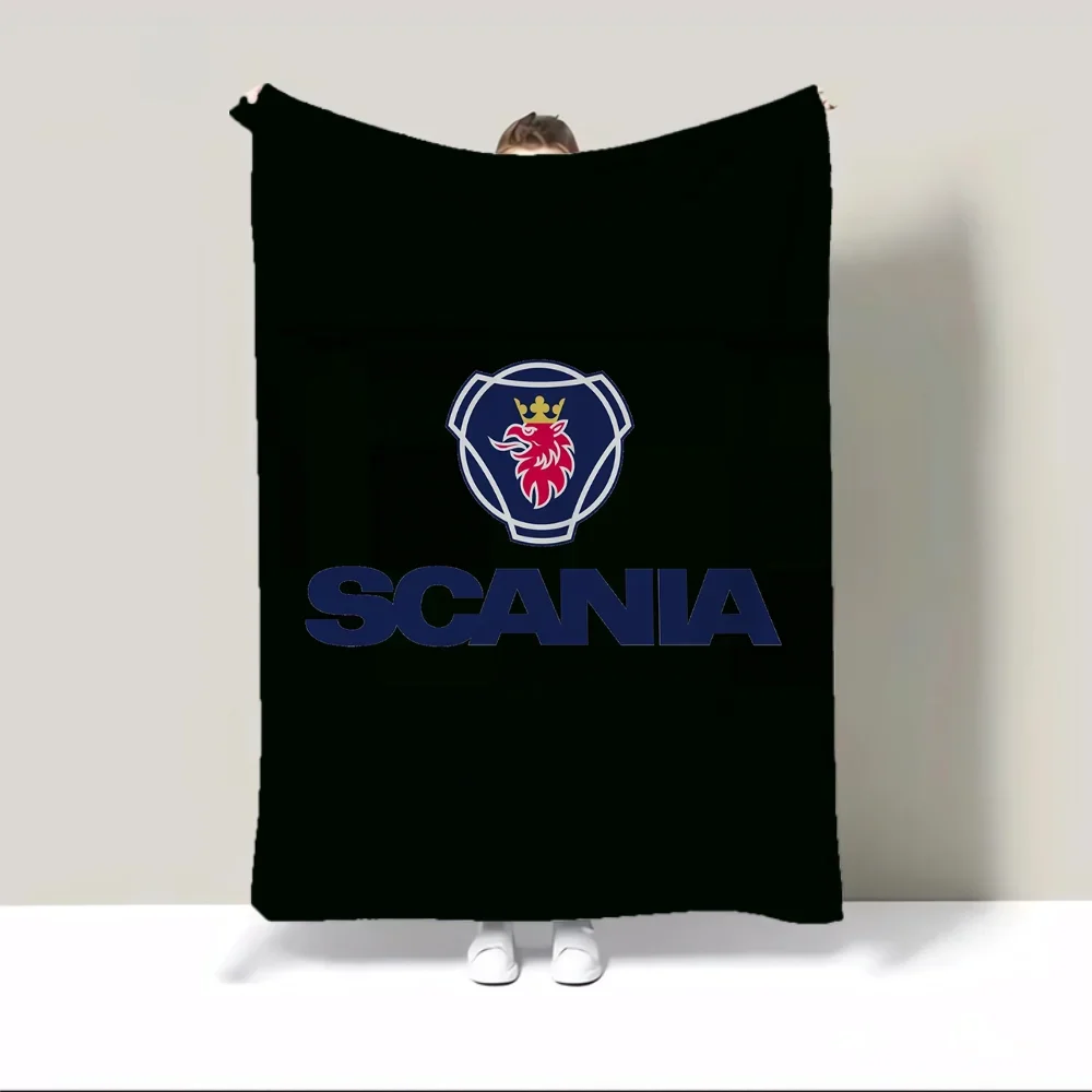 S-SCANIA Large Throw Blanket Sofa Bed Cover Luxury Beach Towel King Size Designer Knitted Plaid Home Decor 4