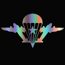 

Car Sticker Creativity Funny Airborne with A Star Car Motorcycle Computer Bumper Laptop Helmet Camper Decorate Decal Vinyl