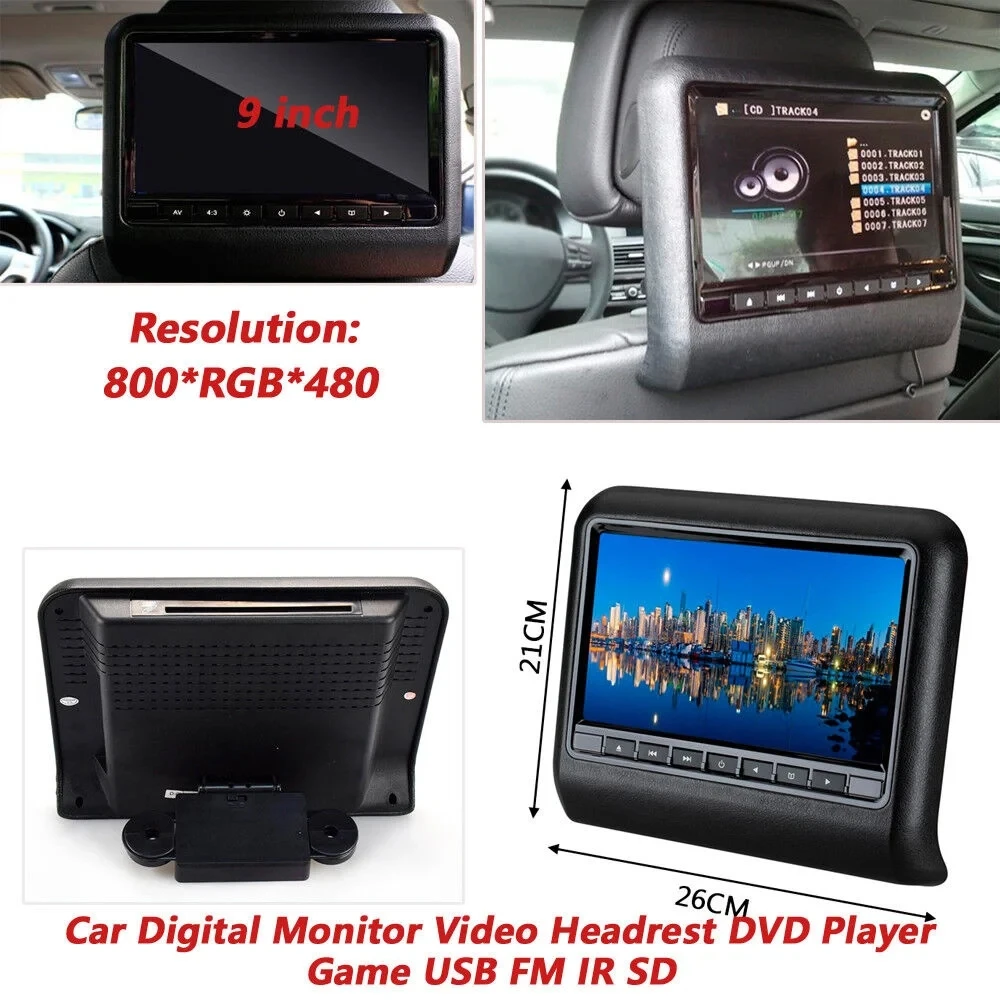 LCD ÷  ӿ FM ۽ű DVD ÷̾ , īƮ  巹Ʈ, mp3, mp4 Ƽ̵ ÷̾, 9 ġ