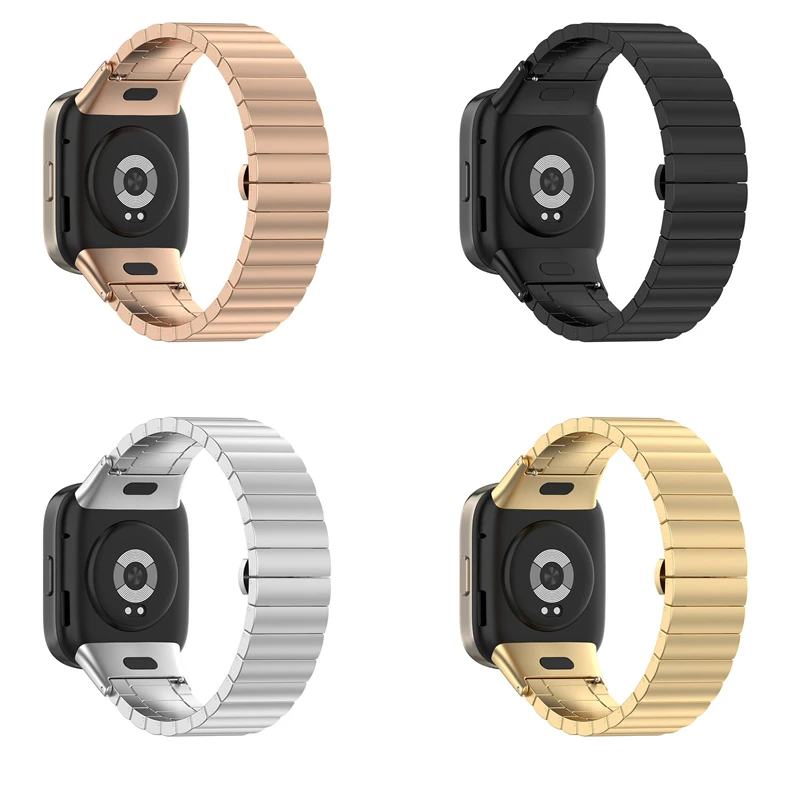 Luxury Stainless Steel Butterfly Buckle Metal Watch Band Strap Bracelet
