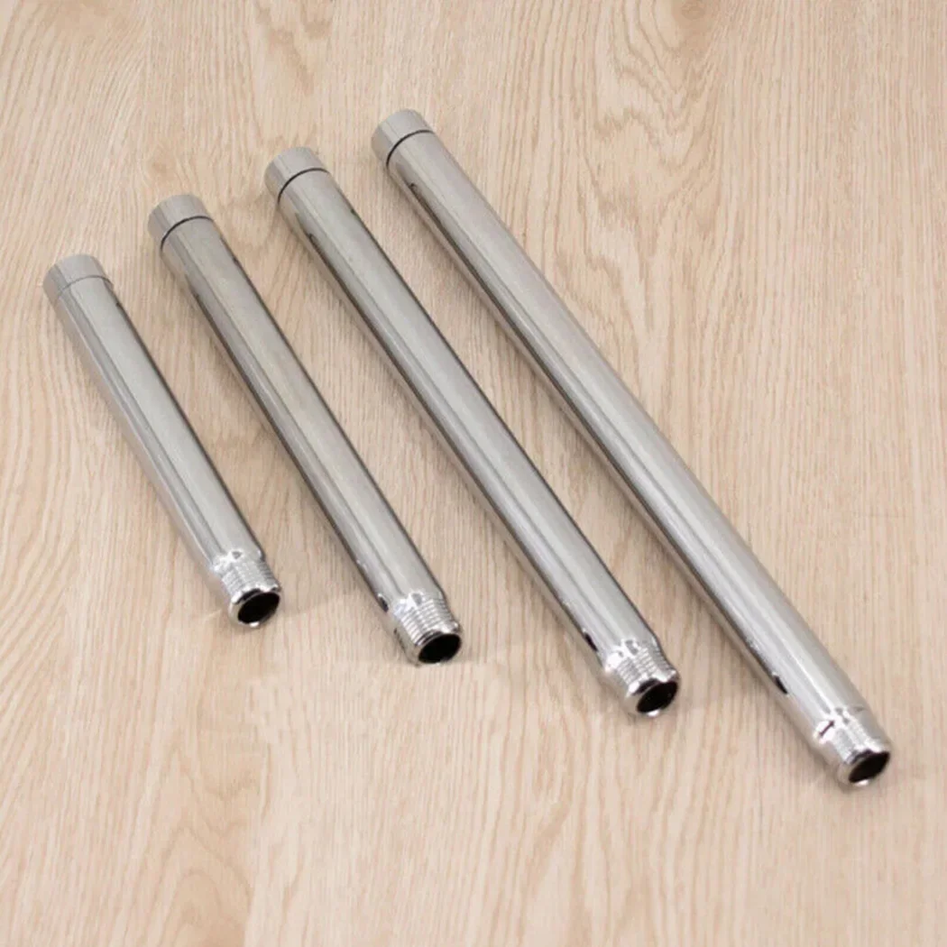 Shower Pipe Extension Shower Head Extender 1pc Round Shower Extension Rod Stainless Steel 15cm 25cm 30cm Shower Head Extender Pipe Extension Tube Bathroom Accessories