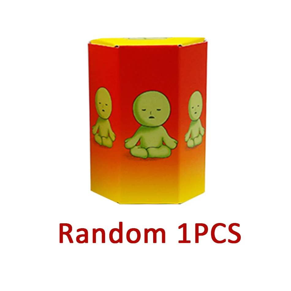 Smiski hippers yoga série de fitness mini figura bonito noctilucent decoração boneca quarto série caixa cega modelo ornamentos presente