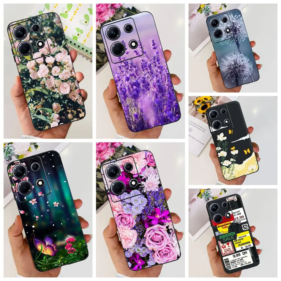 Black Silicone Cute Cat Cartoon Painted Case - Fashionable Protective Bumper Cover