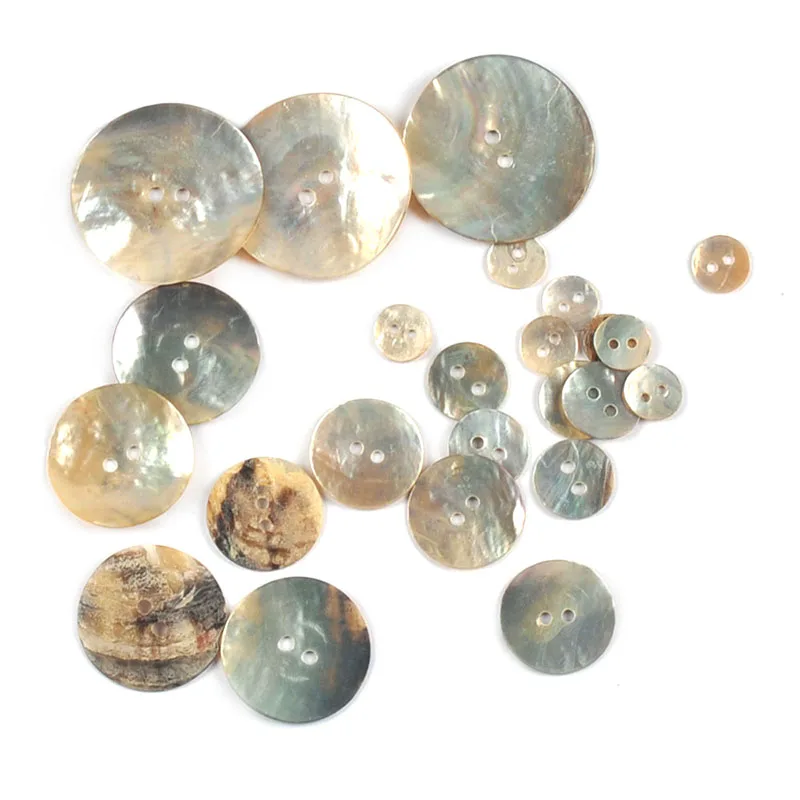 50Pcs/Lot Natural Mother Of Pearl Shell Buttons For Scrapbook DIY Crafts Clothing Decoration Handmade Home Accessories trs0399