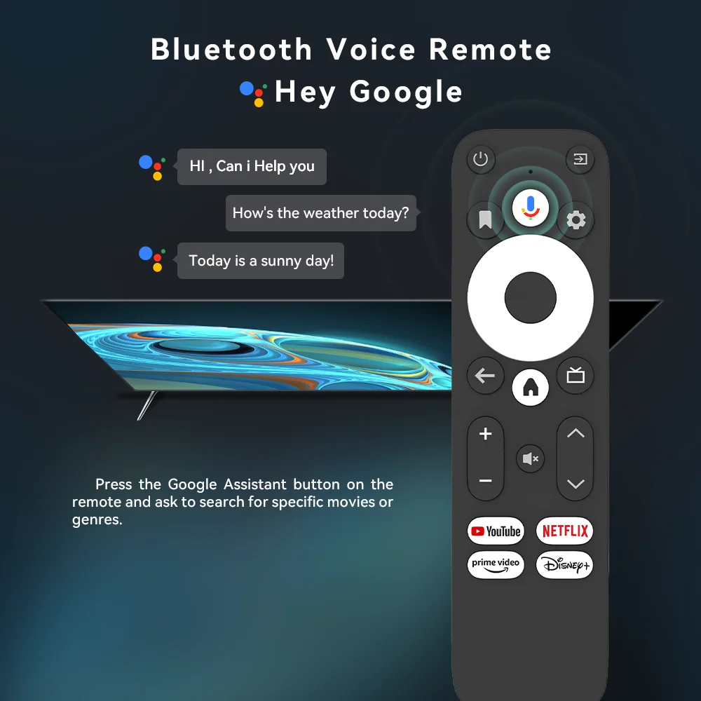 Android TV Box Google certified Android 11 4K BT Voice Remote S905Y4 AV1 2GB RAM 16GB ROM 5G WiFi UBISHENG GD1 tv box