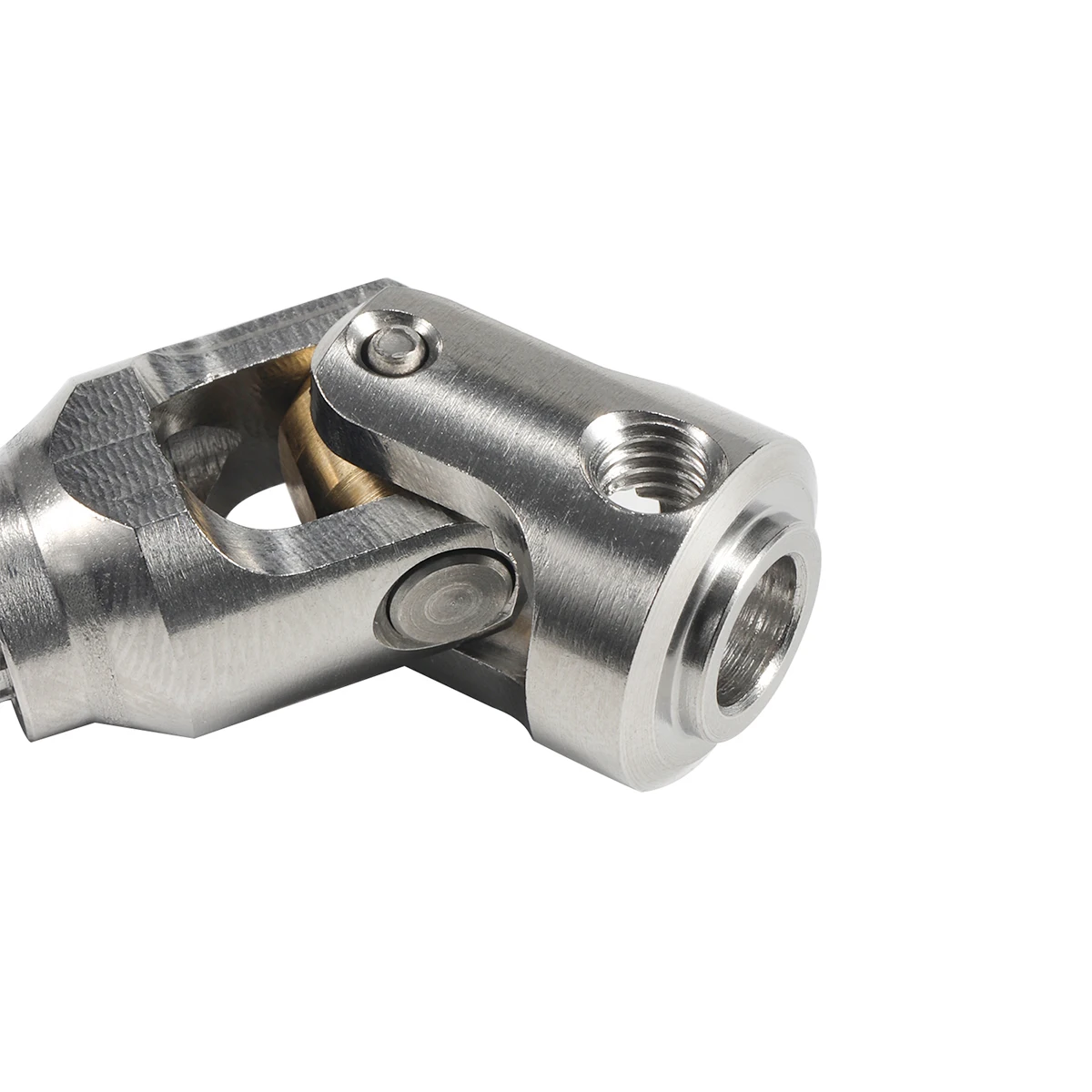 Pince à collier de serrage pour moteur RC bleue, montrant le mécanisme de serrage en gros plan.