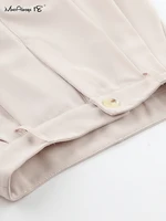 Mnealways18 klasyczne szerokie spodnie długość podłogi plisowane luźne spodnie damskie wiosna szerokie spodnie nogi Vintage kobiece spodnie Palazzo 2022 6