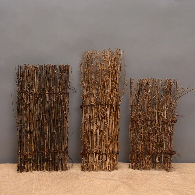 Természetes Lila Bambusz Kerítés Finom Sushi Edény Mikro Dísz Diy Sashimi Lemezellátás Tálca Tájkép - Image 2