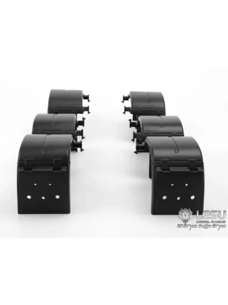 RC 1/14 Zweiachsiger und dreiachsiger Kotflügel LESU S-1237-1 S-1237-2 für Tamiya LESU RC 1/14 Traktor-LKW-Teile Zubehör – Detail 10