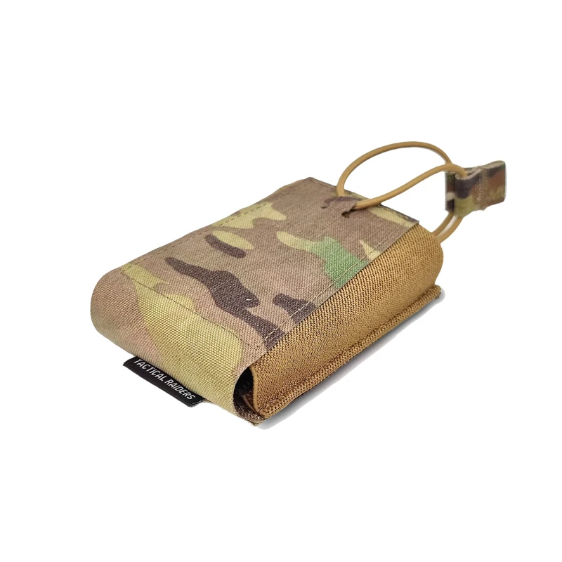 멀티캠 GBRS 556/762 매거진 파우치 전술 Airsoft 단일 몰리 매거진 가방 레이저 컷 플레이트 캐리어 탄성 파우치 기어