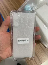Soft Clear Matte Silicone Case with Airbag Bumper for TCL Nxtpaper 70 Pro (Clear)
