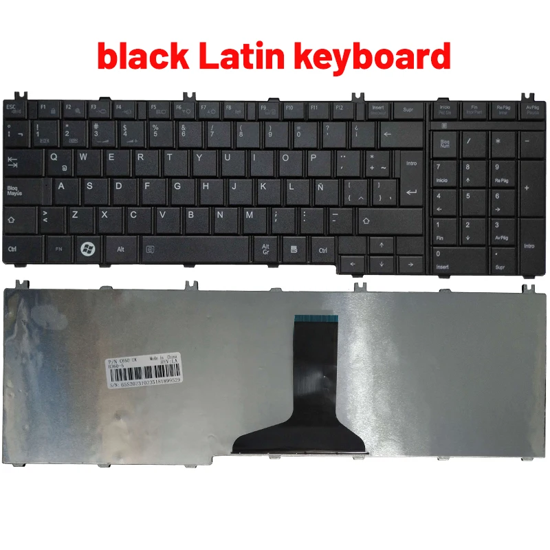 Teclado do Portátil para Toshiba Satélite Russo us Espanhol Francês Latina C650 C650d C655 C655d C660 C660d C670 L650 L655 L655d - Imagem 2