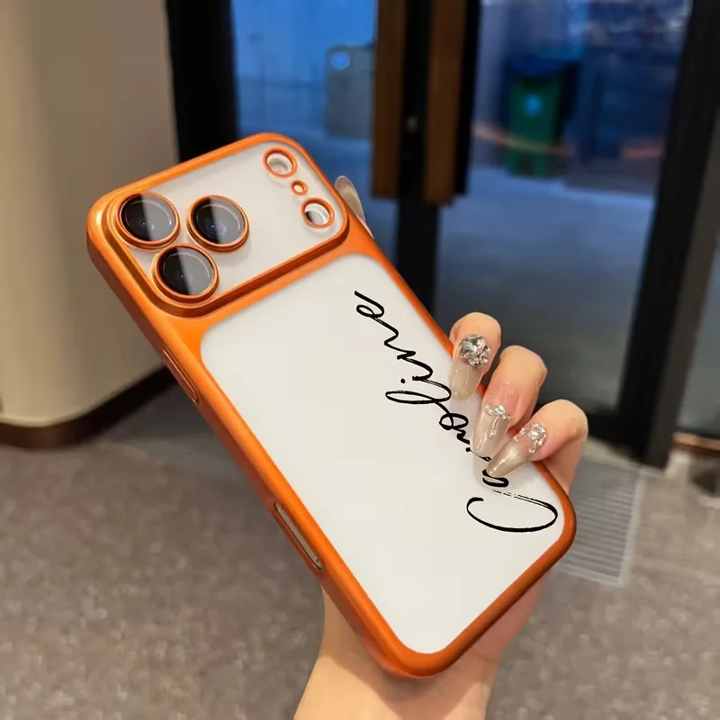Personalized Customized Signature Name Transparent Frosted Hard PC Phone Case thumbnail 8