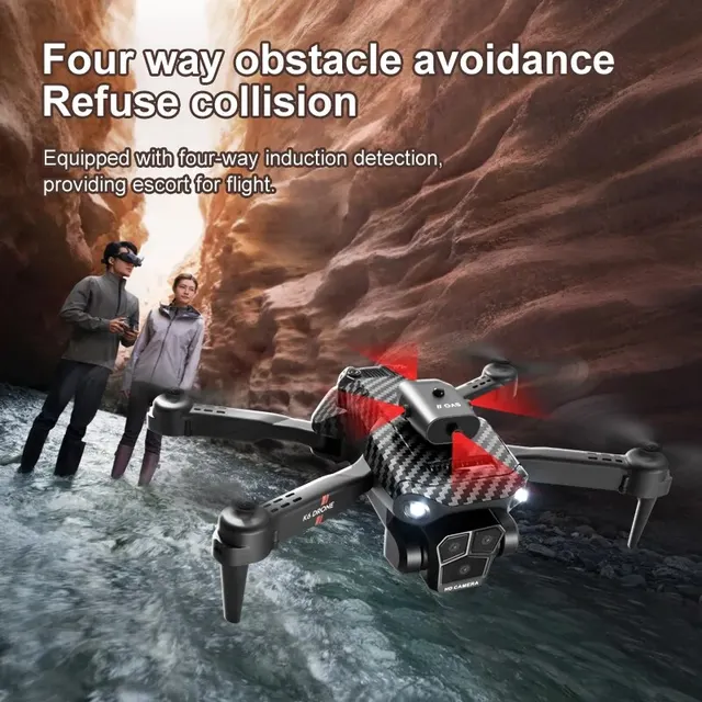 New K6Max Mini Drone Professinal Three Cameras Wide Angle Optical Flow Localization Four-way Obstacle Avoidance RC Quadcopter - Image 4