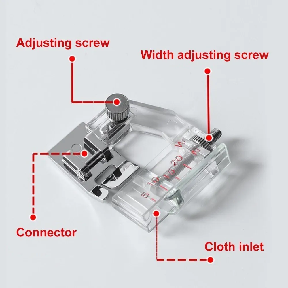 Premium Adjustable Binding Snap-On Presser Foot Sewing Accessory