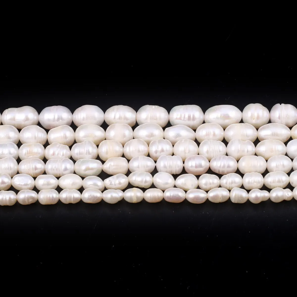 Premium Natural Freshwater Pearl Rice Beads for Jewelry Crafting and DIY Projects
