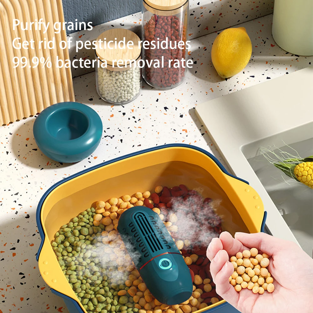 Wireless Food Cleaner Machine Portable Vegetable Cleaning Machine Household  Waterproof Remove Pesticide Kitchen Accessories - AliExpress