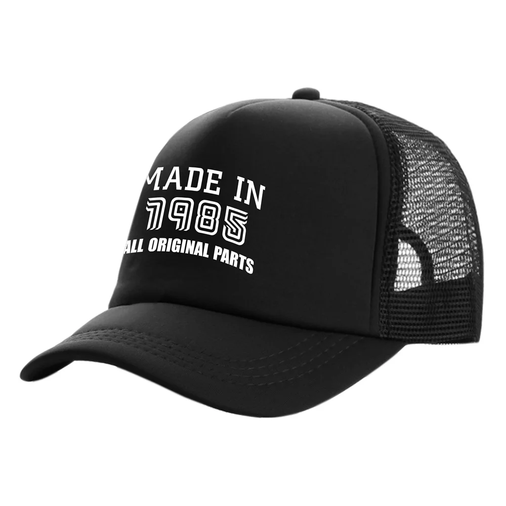 Made In 1985 Alle Original Teile Baseball Caps Kühle Sommer Mesh Net Hut Geburtstag Geschenk Trucker Cap MZ-414 – Detail 3