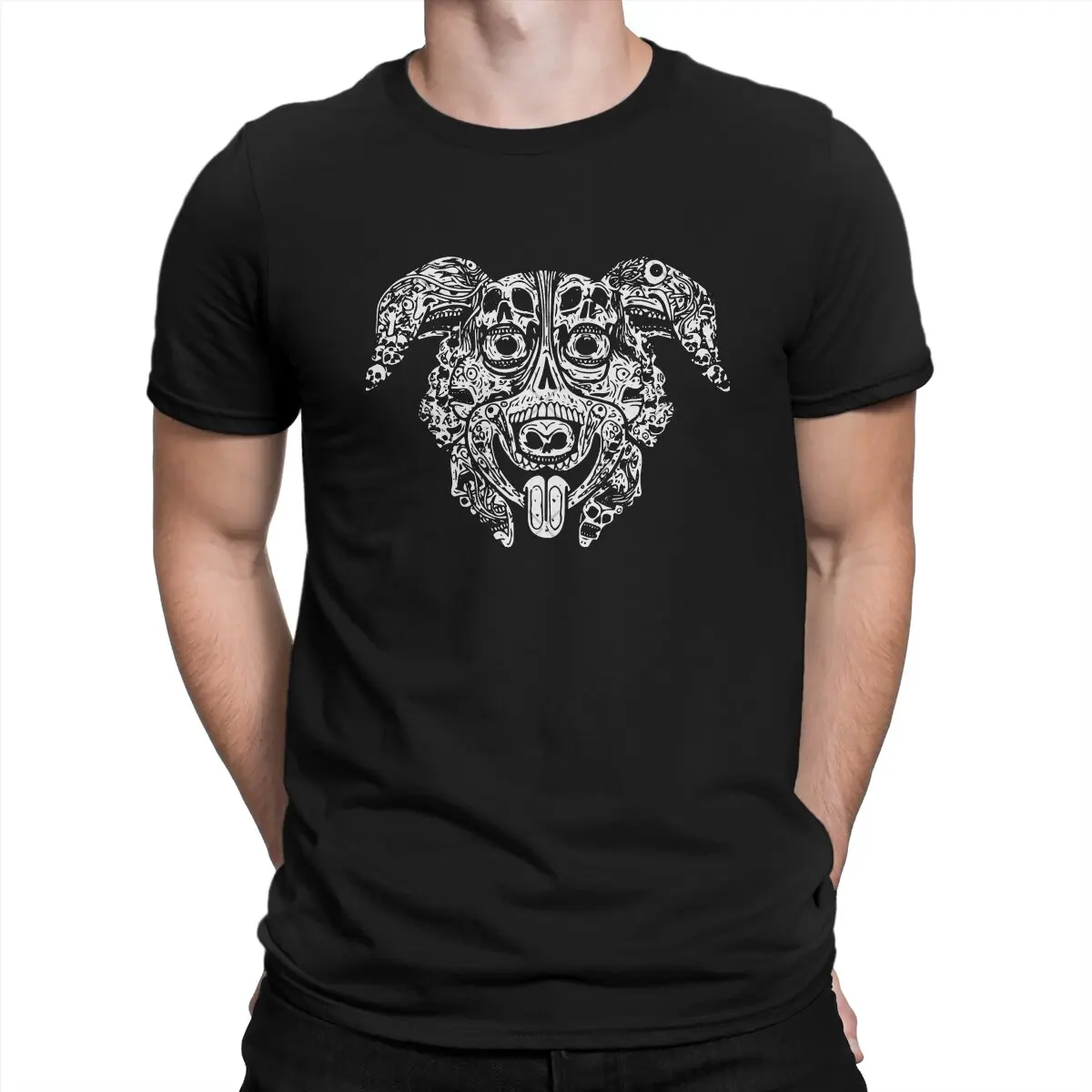 

Funny T-Shirts for Men Mr. Pickles Terror Dog Novelty 100% Cotton Tee Shirt Round Collar Short Sleeve T Shirt Unique Tops