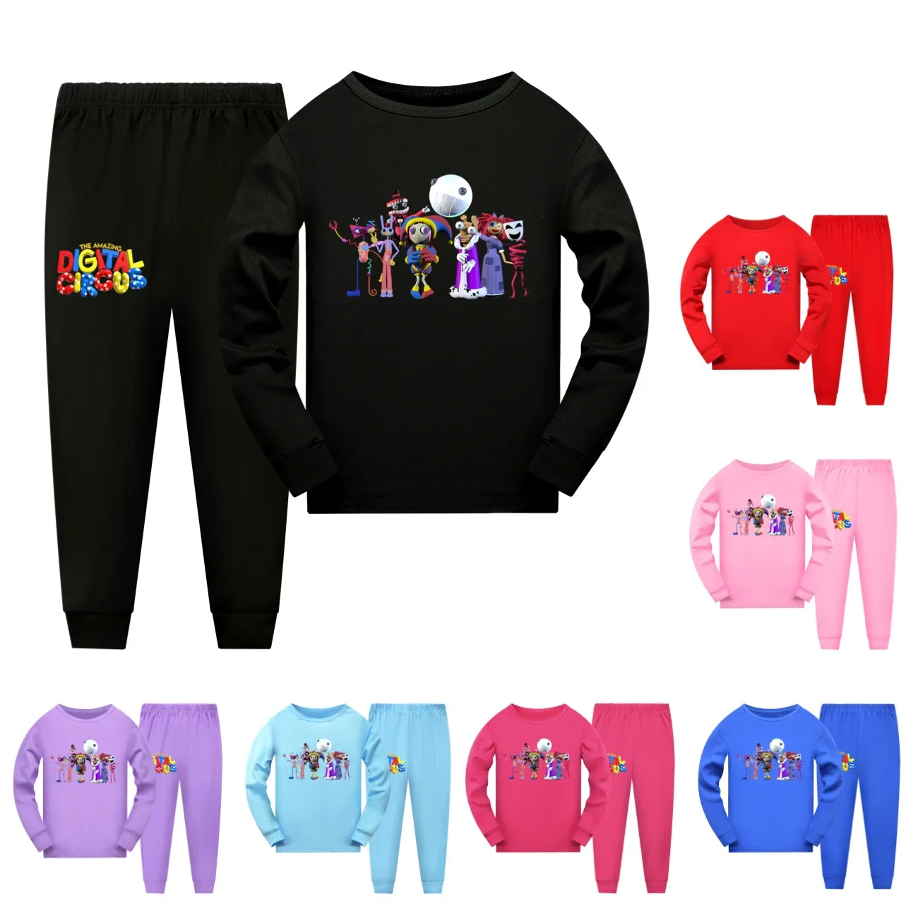 

Kids Pajamas Sets Boys Sleepwear Suit Spring Autumn Girls Long Sleeve Pijamas 2pcs The Amazing Digital Circus Children Clothing