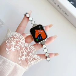Elegant Slim Women's Band for Smartwatch - Chic and Versatile Design (Silver)