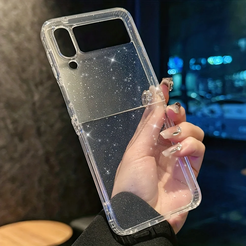 Glitter Sequins Clear Transparent Bling Shockproof Phone Case