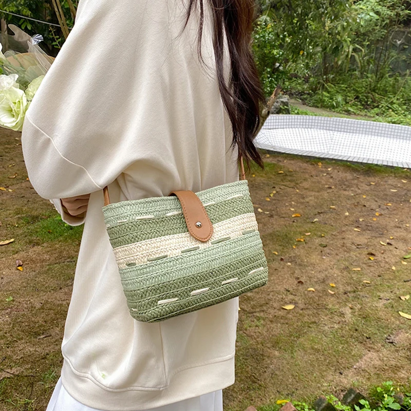 Sac À Dos En Paille Pour Femmes Sac De Plage D'Été Sac De Plage Pour