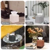 Decorative Square Tissue Box PU Leather Tissue Holder Facial Paper Organizer for Bathroom Modern Tissue Box Holder Kitchen 4