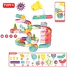 Bath Toys Baby Bathroom Duck DIY Track Bathtub Kids Play Water Games Tool Bathing Shower Wall Suction Set Bath Toy for Children 4