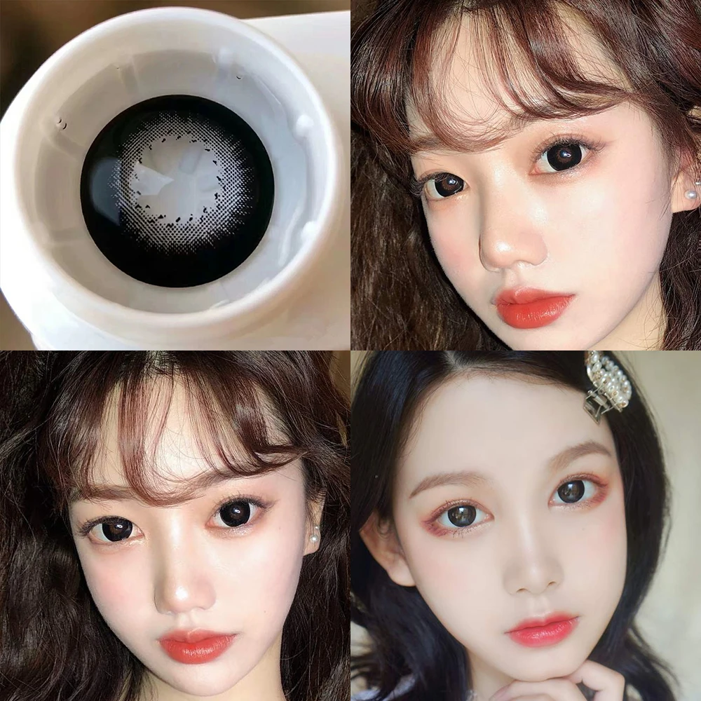 Enhance Your Look: Big Black Eye Color Lenses with Fast Shipping (2-Pack)