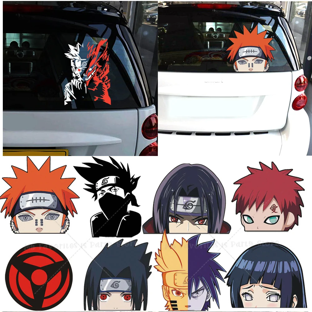Anime Naruto Car Decals Uzumaki Gaara Uchiha Itachi Car Stickers Vinyl