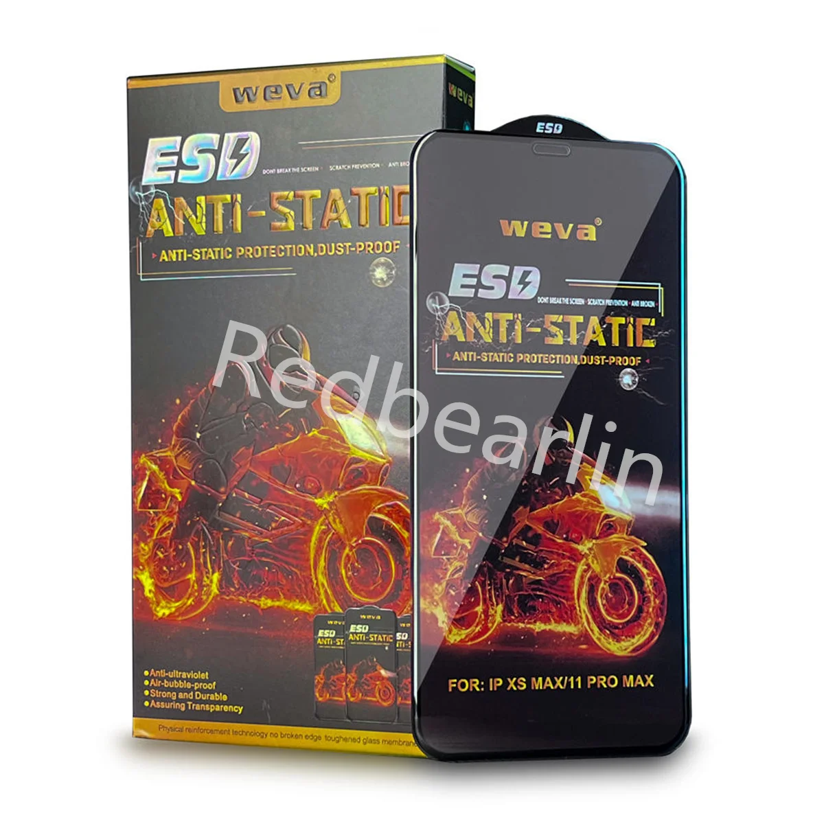 

10/20PCs Dust-Proof ESD Anti-Static Tempered Glass Full Cover Screen Protector for iPhone 11 12 13 14 15 Pro Max x xr xs