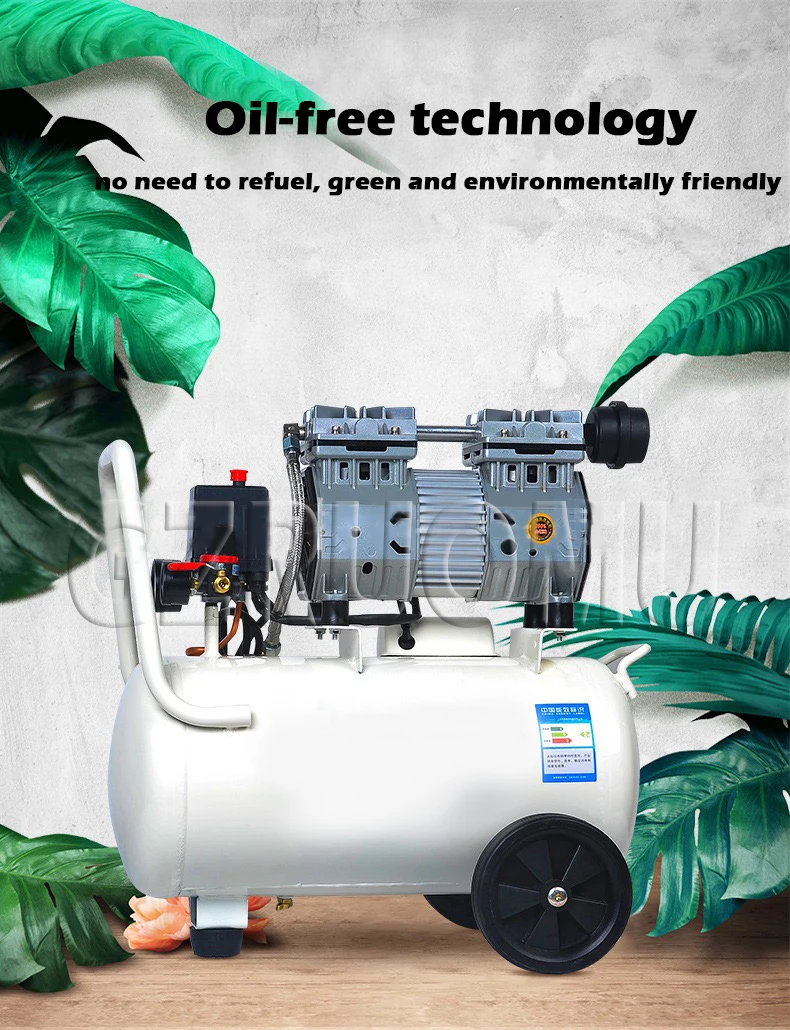 Air Compressor 680W-12L Portable Air Compressor 50L/min Oil Free Air Compressor