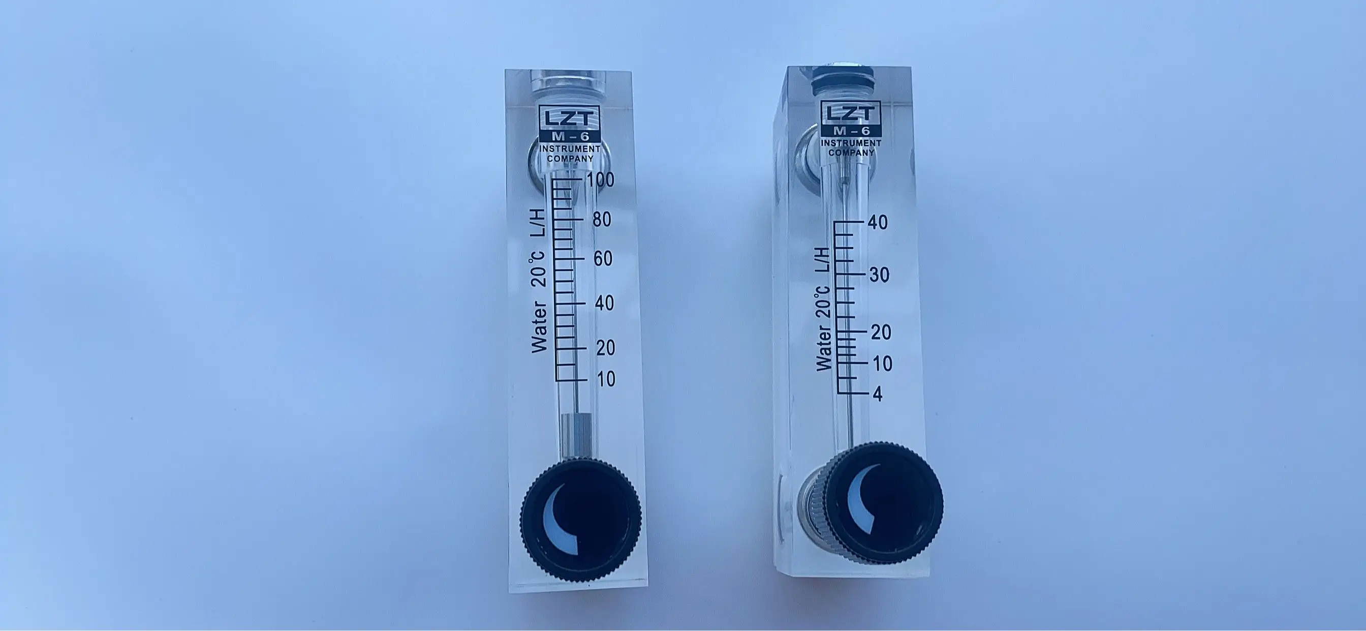 2-20L/h 4-40L/h 6-60L/h 10-100L/h LZM-6T Water Panel Flowmeter Rotameter With Valve M18 Male G1/4 Female Pressure 0.1Mpa