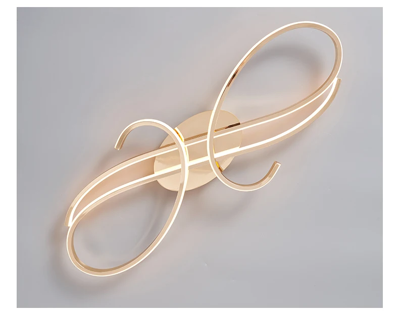 Led Ceiling Lights Chrome/Gold Plated Modern