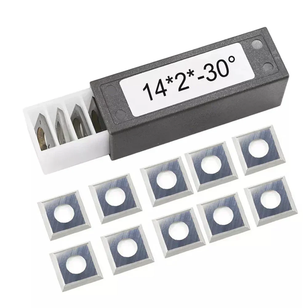 21pcs 나사가있는 카바이드 블레이드 렌치 14mm 사각형 카바이드 인서트 커터 선반 밀링 머신 용 터닝 도구 플랫 플레너