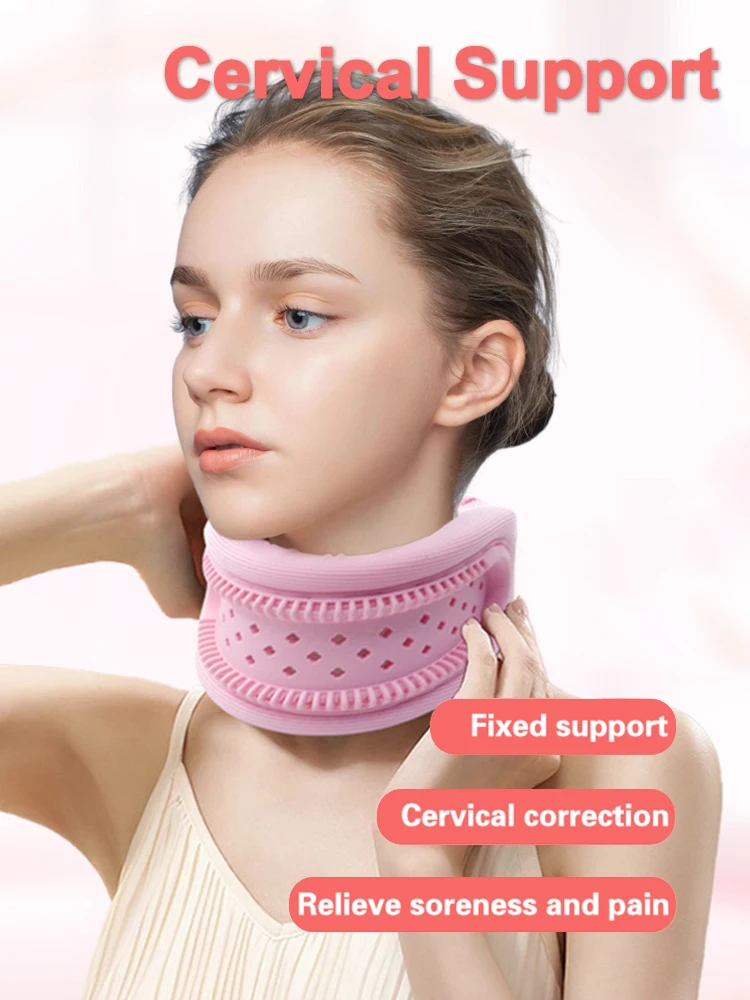 Description Picture 2 of itemAdjustable Neck Stretcher Neck Brace Orthopedic Collar Cervical Posture Corrector Relieve Pain Pressure Neck Support Tractor