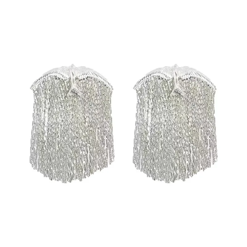 Josfeva1 Orecchini Pendenti In Argento 925 Con Zirconi – A Goccia Con Catena Serpente – 8 Cm – Ipoallergenici - 3